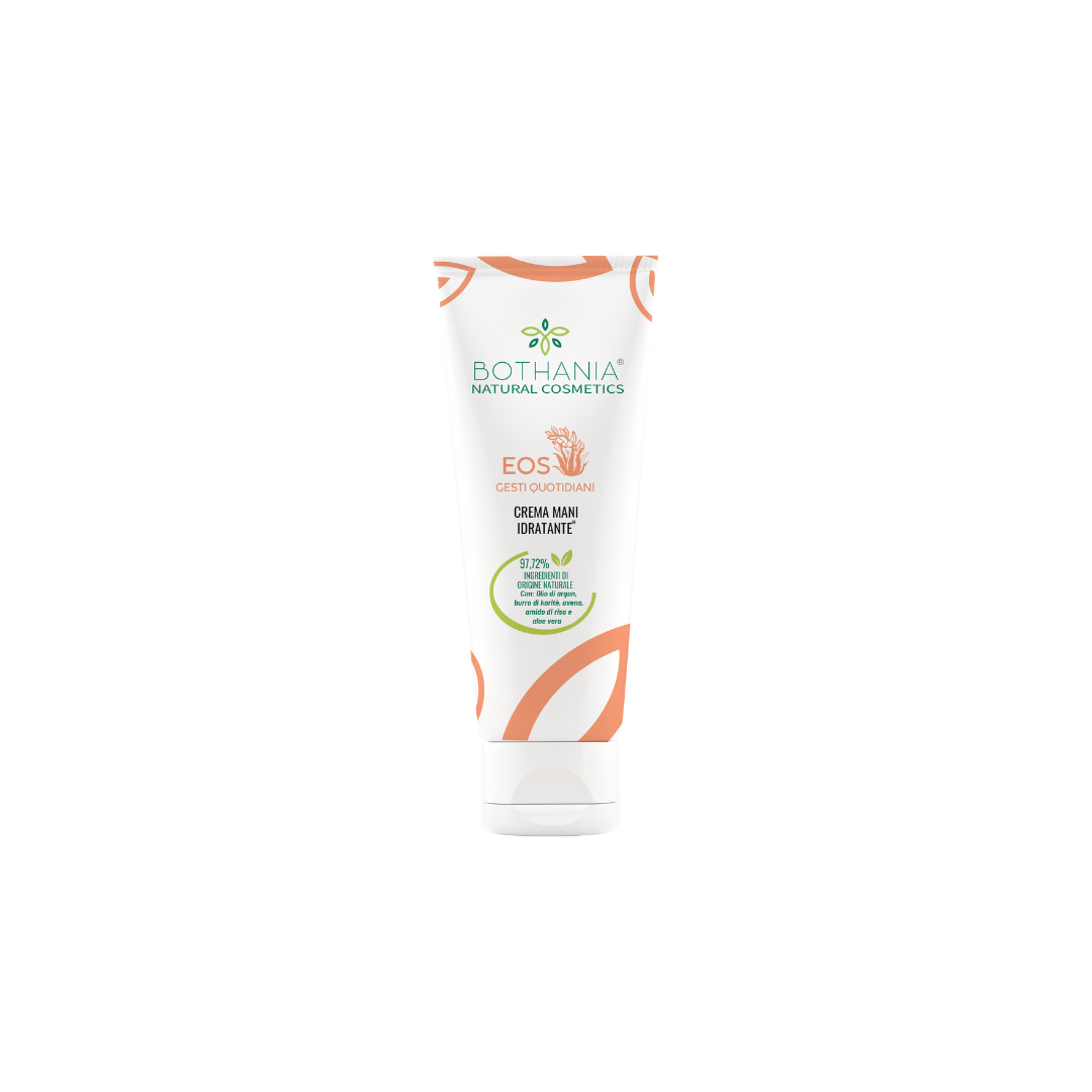 CREMA MANI NATURALE, IDRATANTE E NUTRIENTE, MARCA BOTHANIA, 97,72% DI INGREDIENTI NATURALI.